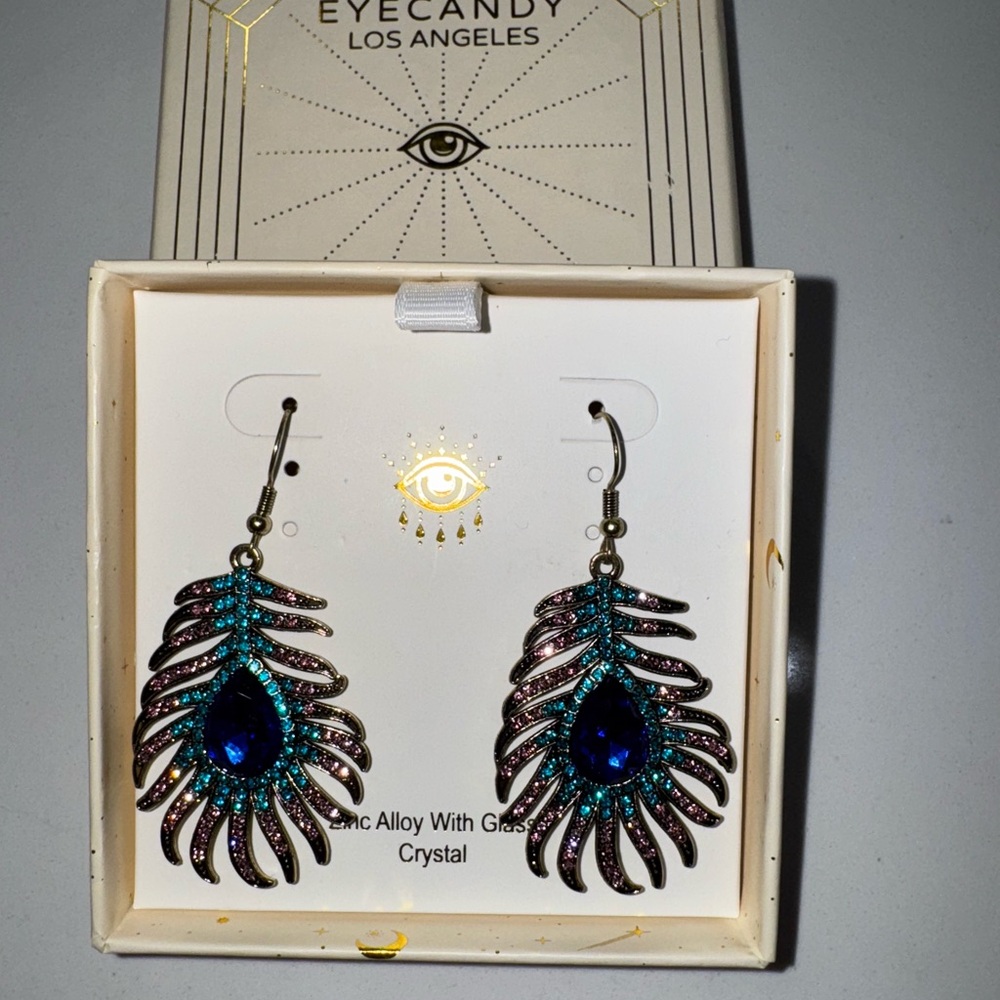 Golden Vintage Crystal Earrings